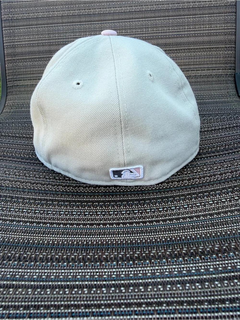New Era Light Gray Baseball Cap with Pink 'C' Logo